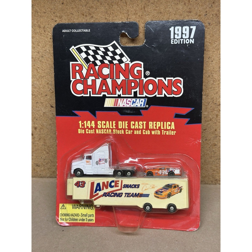 Racing Champions 1997 NASCAR Trailer w/Car 1:144 #43
